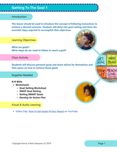 Load image into Gallery viewer, Setting Goals for Success: Lesson & Activities for Elementary - Middle School