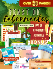 Load image into Gallery viewer, Feast of Tabernacles &amp; Day of Atonement Lesson Plan and Activities Bundle
