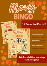 Load image into Gallery viewer, Bible Movie BINGO: An Engaging Way to Recognize Biblical Values in Entertainment
