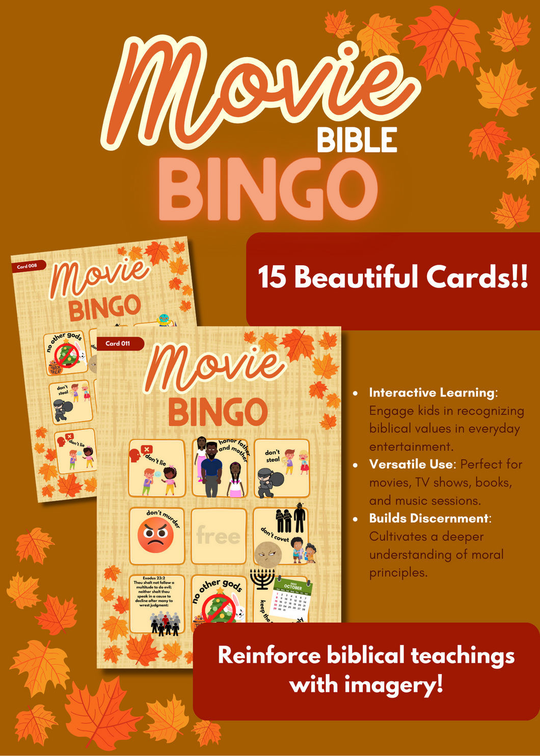 Bible Movie BINGO: An Engaging Way to Recognize Biblical Values in Entertainment