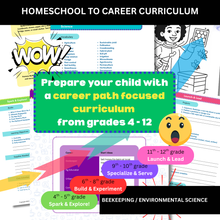 Load image into Gallery viewer, Environmental Science / Beekeeping Homeschool To Career Curriculum
