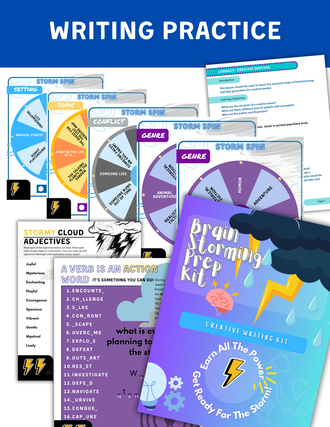 Literacy Brainstorming Prep Kit – “I Am A Creator” (Digital Download)