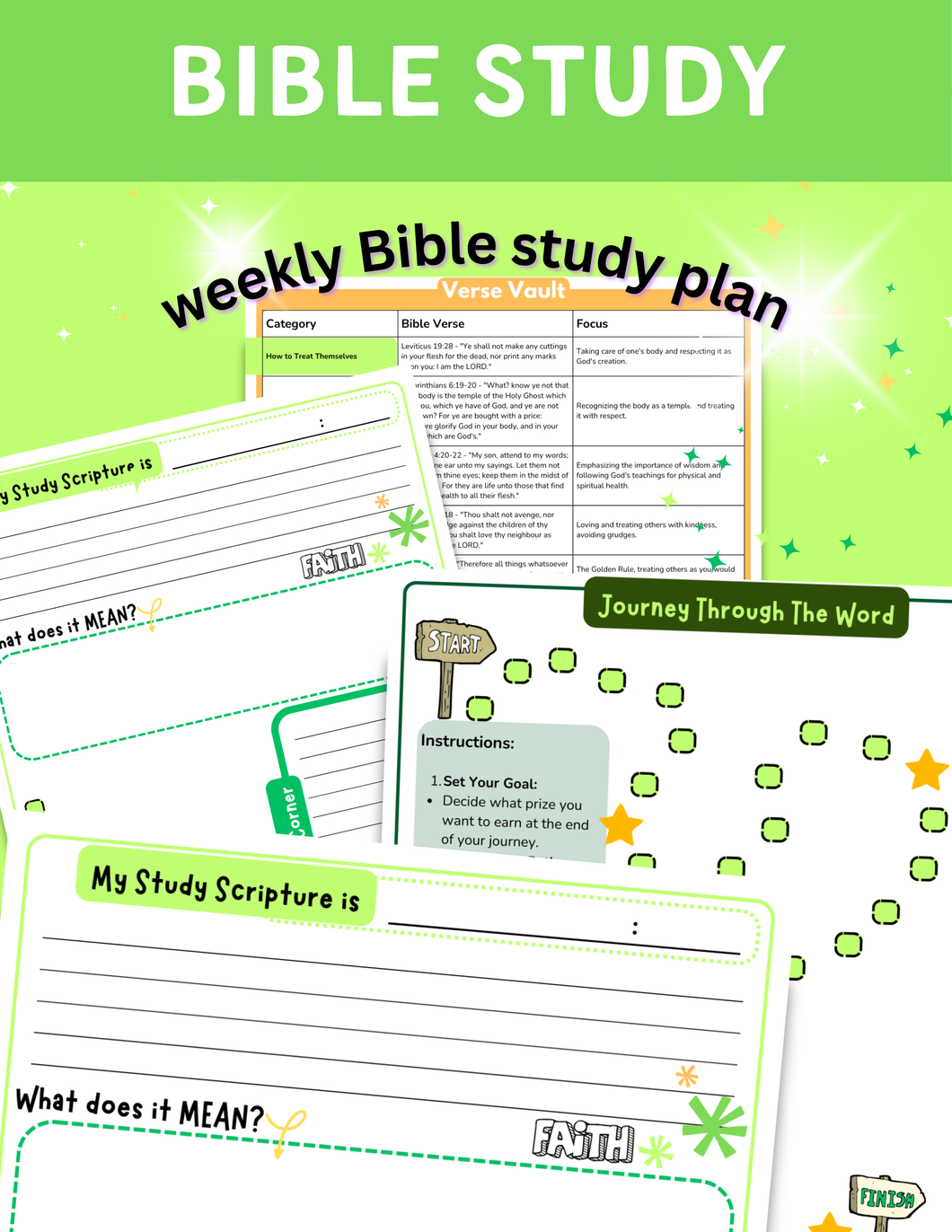 Faithful Steps: Bible Verse Journey Kit