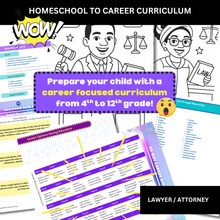 Load image into Gallery viewer, Lawyer/Attorney Homeschool To Career Curriculum
